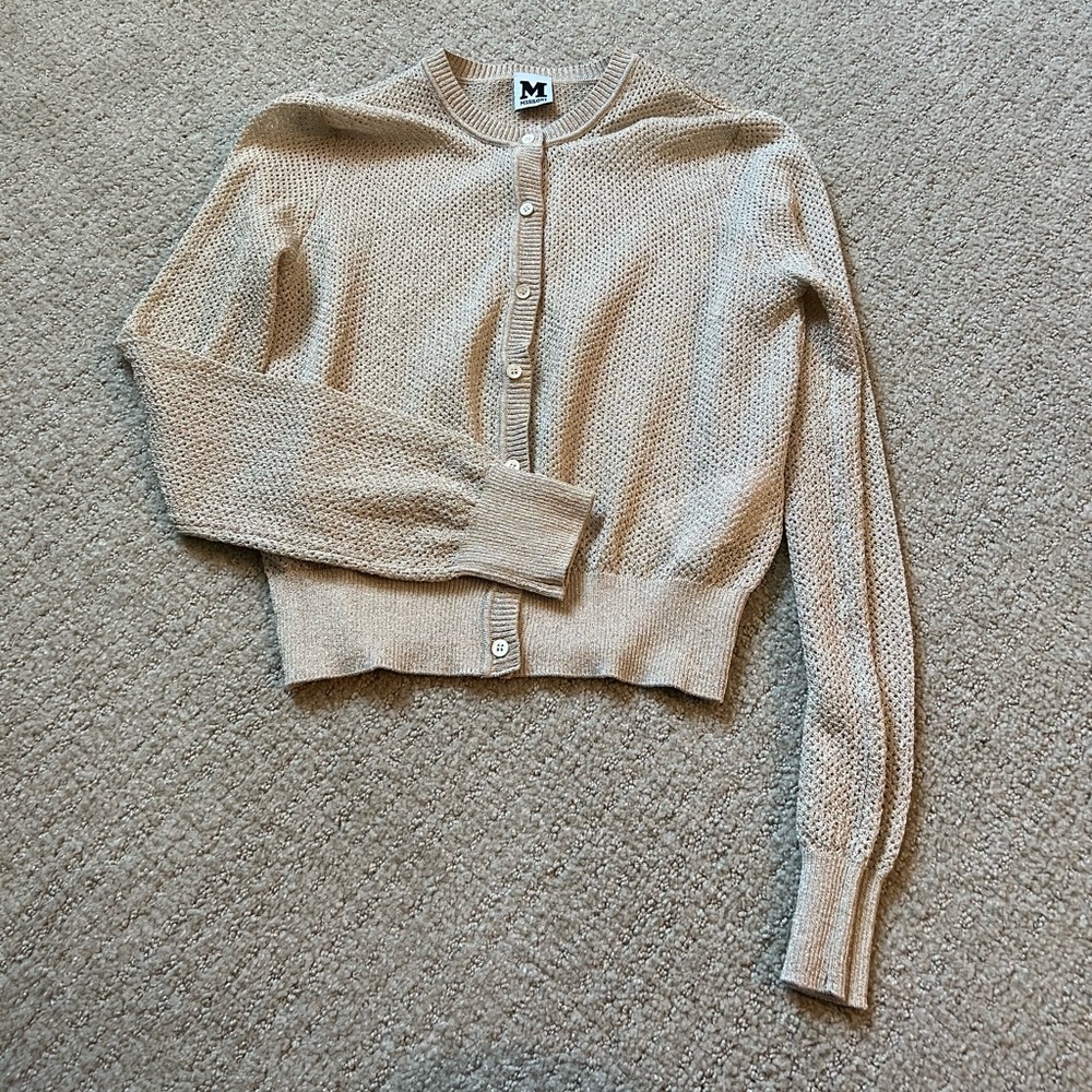 M by Missoni Gold Metallic Sweater